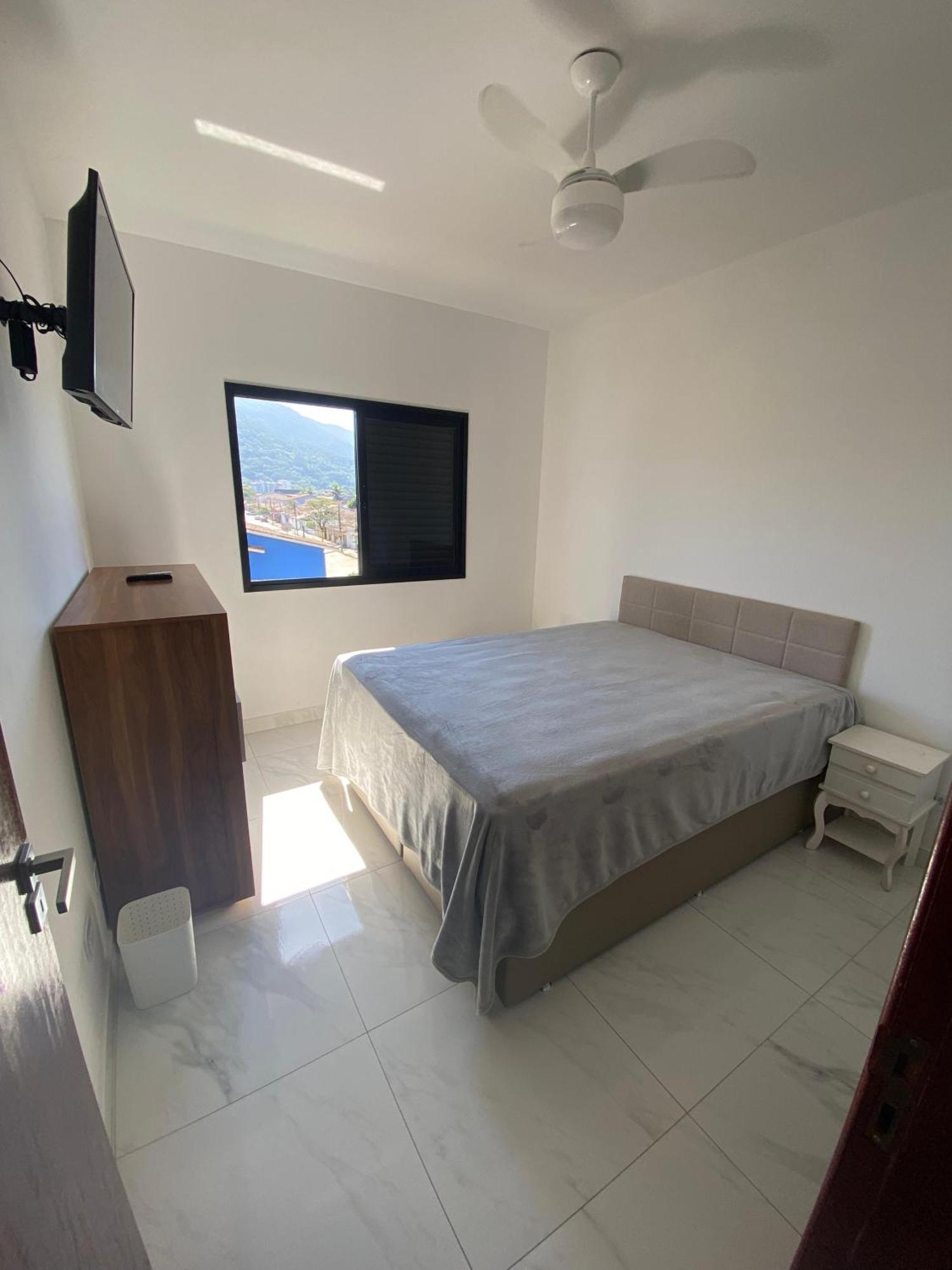 Apartamento Elegante, Ar-Condicionado, Wi-Fi, Piscina No Terraco Do Predio E Varanda Exclusiva Ubatuba Luaran gambar
